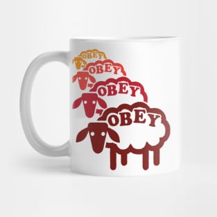 Obey Sheep Line Warm Mug